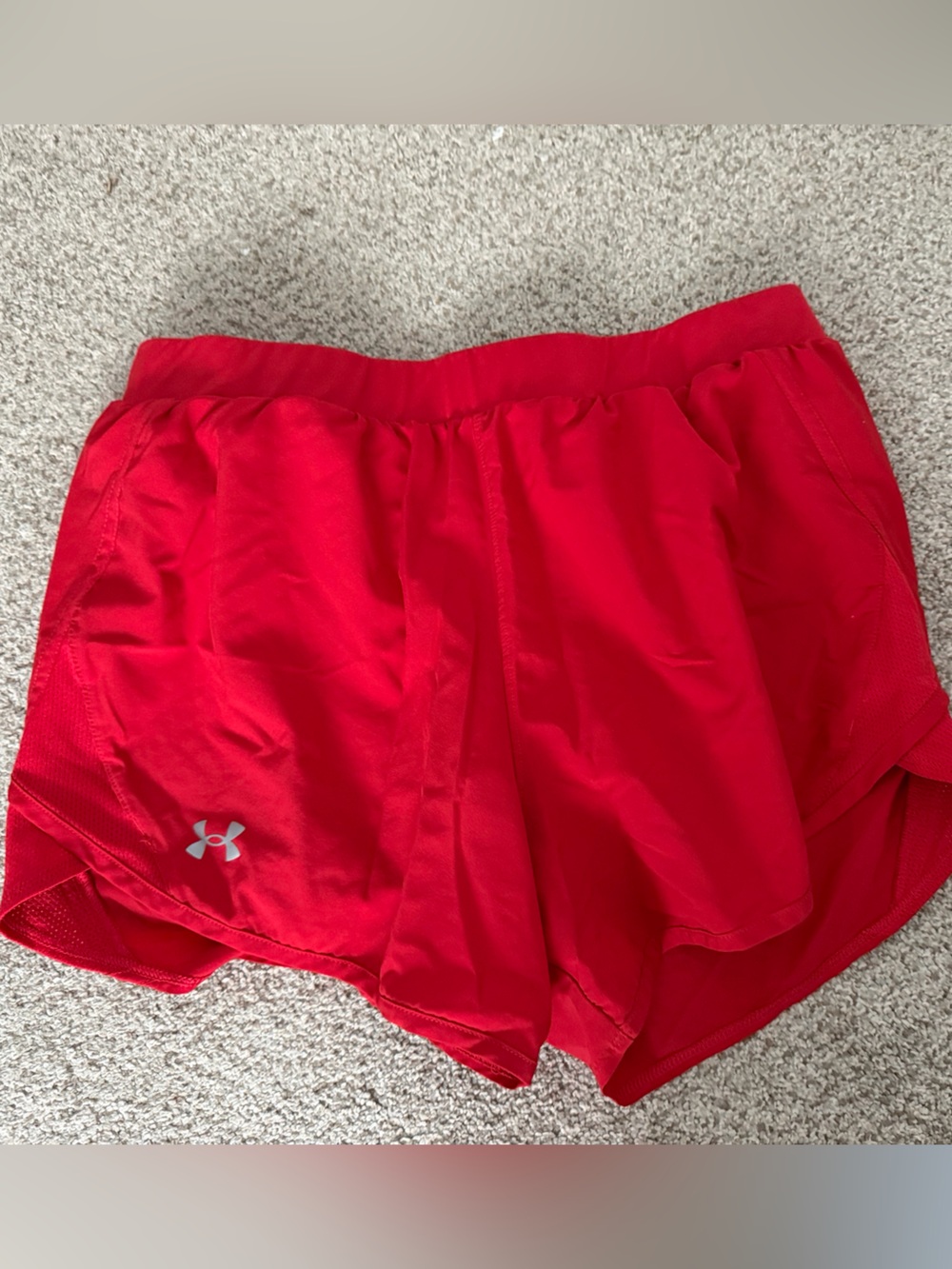 Under Armour Red Training Shorts with White Liner